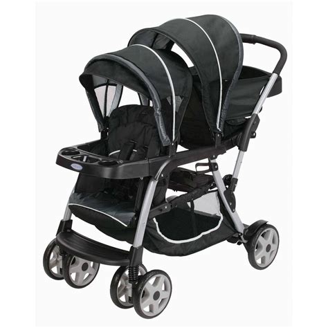 click connect double stroller graco